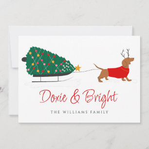 Dackel Merry & Bright Dackel Weihnachten