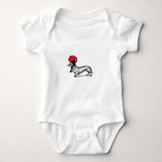 Dackel mit Bollenhut Baby Strampler