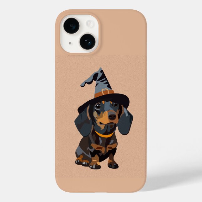 Dackel mit Halloween Case-Mate iPhone 14 Hülle (Rückseite)