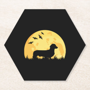 Dackel Moon Halloween Dackel Liebhaber Untersetzer