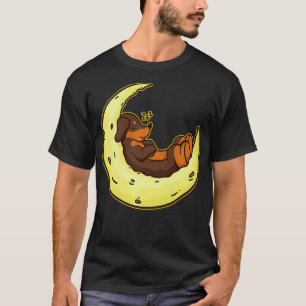 Dackel Moon Hund Zucht Schlafübergang Geschenk Pre T-Shirt