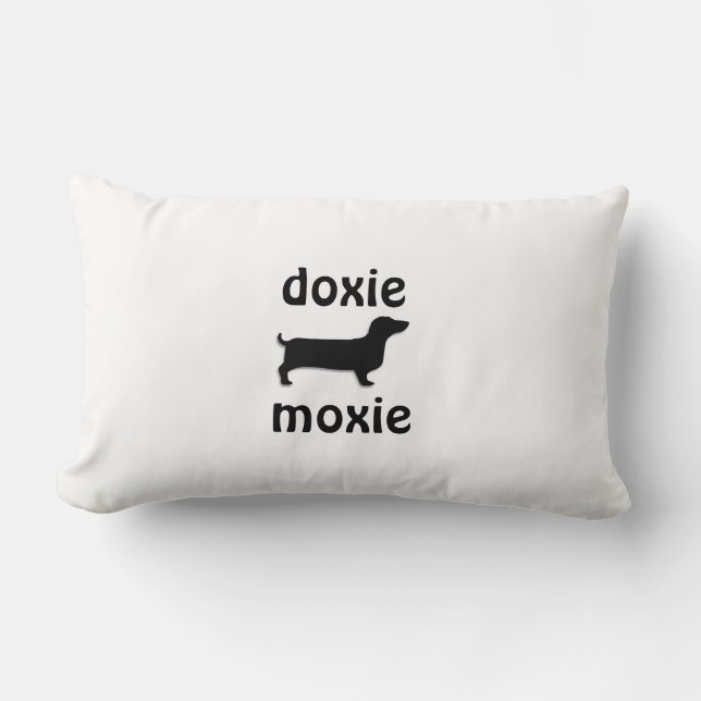 Dackel Moxiekissen Lendenkissen (Vorderseite)