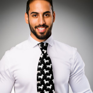 Dackel Muster Schwarze Krawatte Dackel Hund