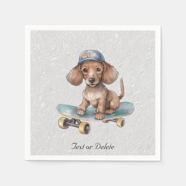 Dackel Napkins Serviette (Vorderseite)