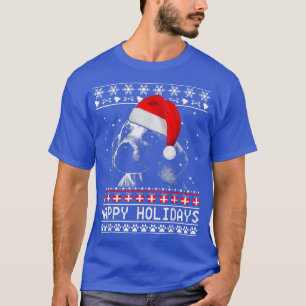 Dackel Niedlich Happy Holidays Weihnachtsweih Hund T-Shirt