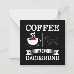 Dackel Niedlich Hund Mitteilungskarte