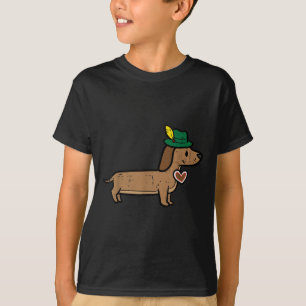 Dackel Niedlich Wurst Hund Deutsche Kinder Männer T-Shirt