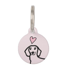 Dackel Niedliche Dackel Liebe Hund Rosa Herzname