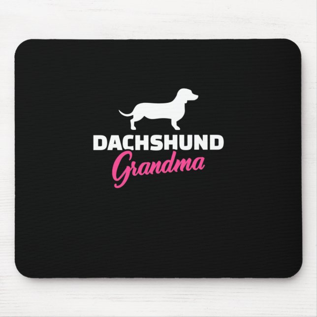 Dackel Oma Mousepad (Vorne)