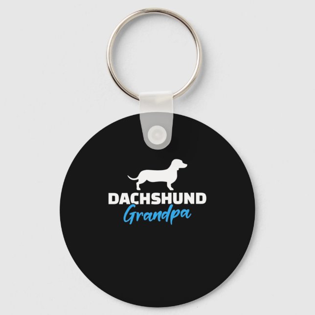 Dackel Opa Schlüsselanhänger (Vorderseite)