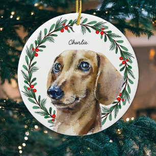 Dackel Personalisierter Urlaub Keramik Ornament