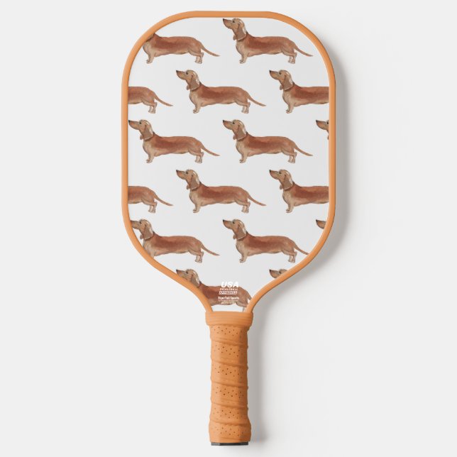 Dackel Pickleball Paddle (Vorderseite)