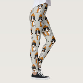Dackel Piebalgs| Niedlicher Hipster Hund Gemustert Leggings