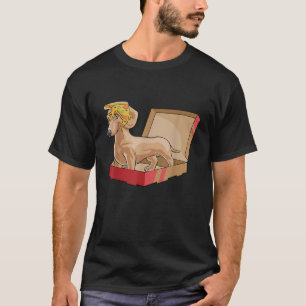 Dackel Pizza Hound Hund Welpe Funny Slice Geschenk T-Shirt