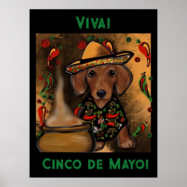 Dackel Poster (Vorne)