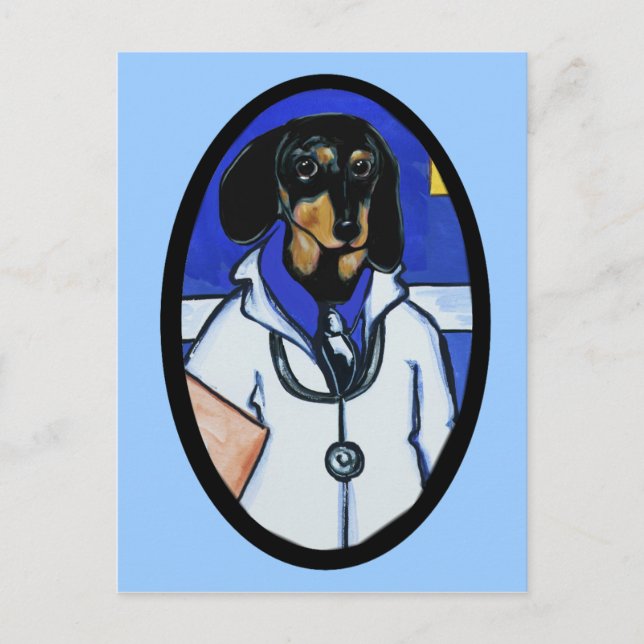 DACKEL POSTKARTE (Vorderseite)