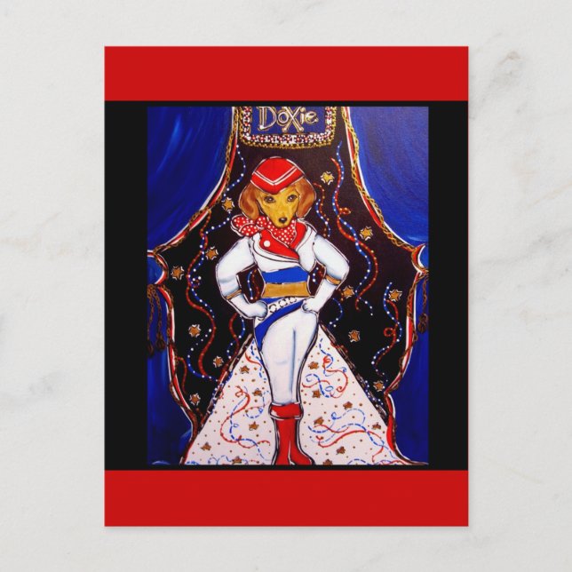 Dackel Postkarte (Vorderseite)