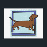 Dackel Postkarte<br><div class="desc">Hallo und herzlich willkommen bei Pavlov's Hunde! Wussten Sie,  dass Sie diese JEDE Farbe,  die Sie gewollt haben,  durch Klicken auf den Knopf IT EINSTELLEN und die Hintergrundfarbe ändern können? Es stimmt,  die Farbmöglichkeiten sind endlos. Alles hier ist anpassbar,  E-Mail-Anfragen oder Fragen an marlalove@hotmail.com!</div>