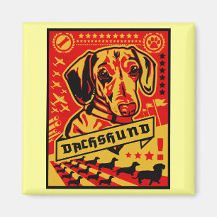 Dackel-Propaganda Magnet