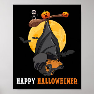 Dackel Pumpkin Halloween für Frauen und T Sausag Poster