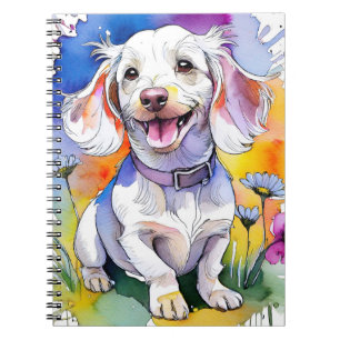 Dackel Puppy Dog Spiral Notebook Notizblock