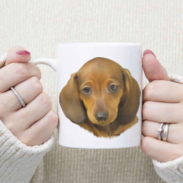 Dackel Puppy Kaffeetasse (Von Creator hochgeladen)