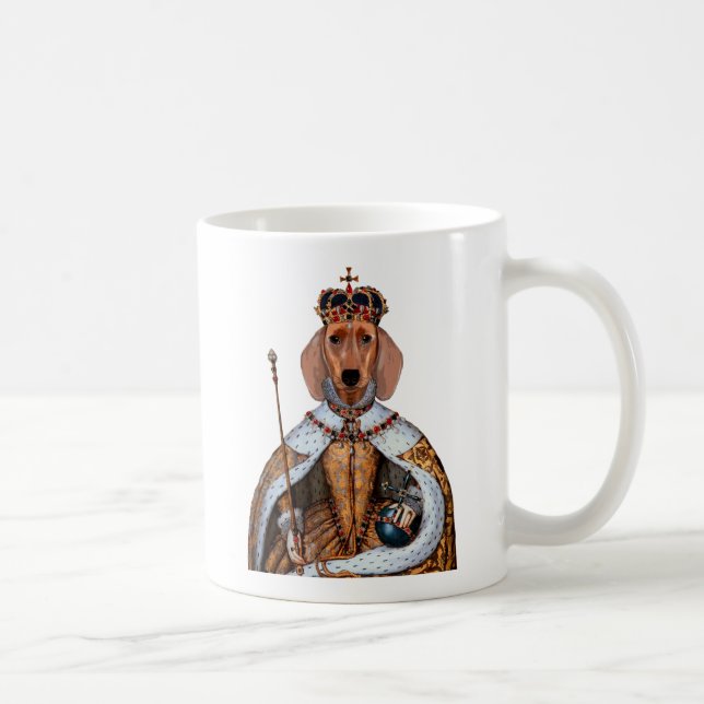 Dackel Queen 2 Kaffeetasse (Rechts)