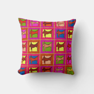 Dackel Quilt Tiled Hunde Kissen