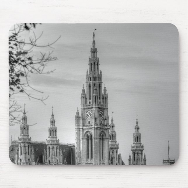 Dackel Rathaus Mousepad (Vorne)