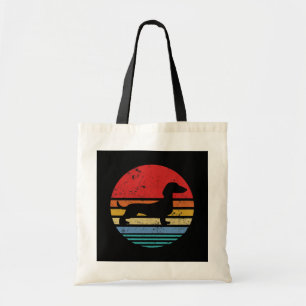 Dackel Retro Sunset Dog Daschund Classic Tragetasche