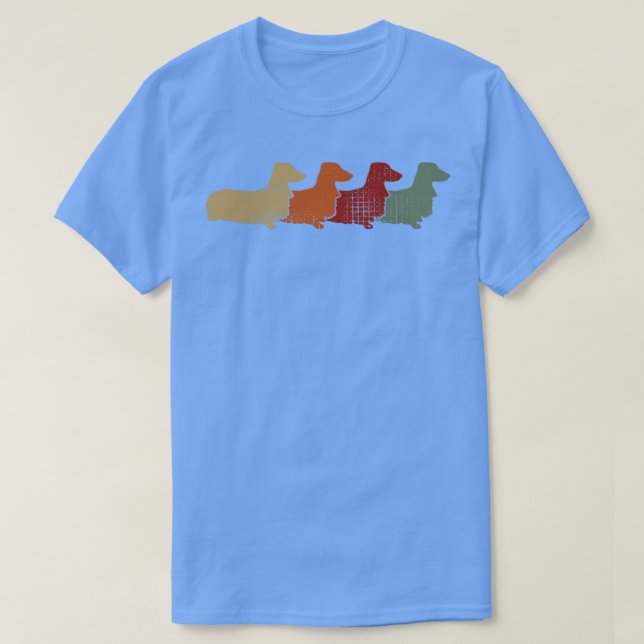 Dackel Retro Vintag 5 T-Shirt (Design vorne)