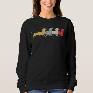 Dackel Retro Vintag Sweatshirt