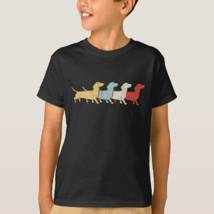 Dackel Retro Vintag T-Shirt