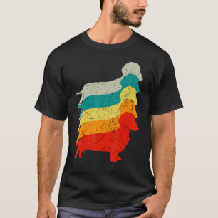 Dackel Retro Vintage Wurst Hund Lover T-Shirt