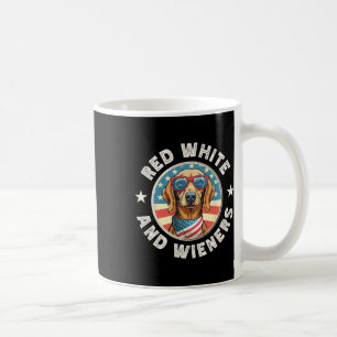 Dackel Rot weiß und Dackeln Weiner Dog 4 Kaffeetasse