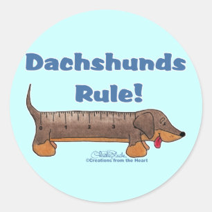 Dackel Runder Aufkleber