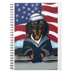 Dackel Sailor Notizblock
