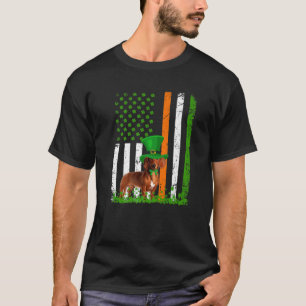 Dackel Saint Patrick's Day Hunde Lover American T-Shirt