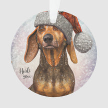Dackel, Santa Dog, Personalisieren, Weihnachten