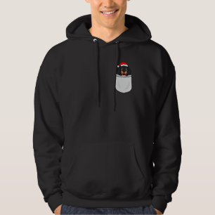 Dackel Santa Pocket Niedlicher Hund Mama Vater Wei Hoodie