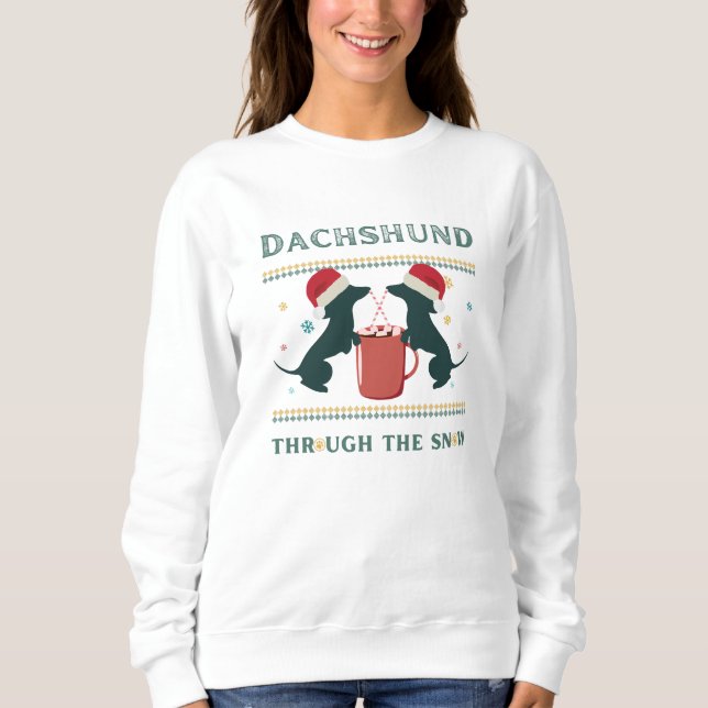 Dackel Sausage Dog Mama, Dackel Mama Sweatshirt (Vorderseite)