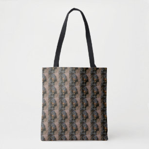 Dackel schwarz und braun Liebe w pic Tasche
