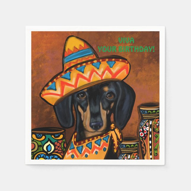 DACKEL SERVIETTE (Vorderseite)