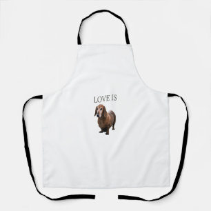 Dackel Shirt Hund Mama Vater Männer Frauen Kinder  Schürze