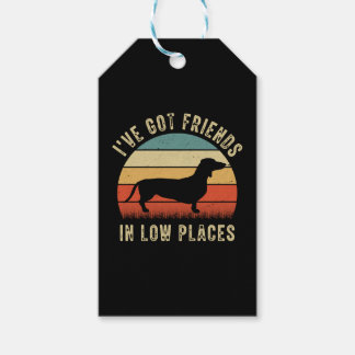 Dackel Shirt, ich habe Freunde an niedrigen Orten Geschenkanhänger