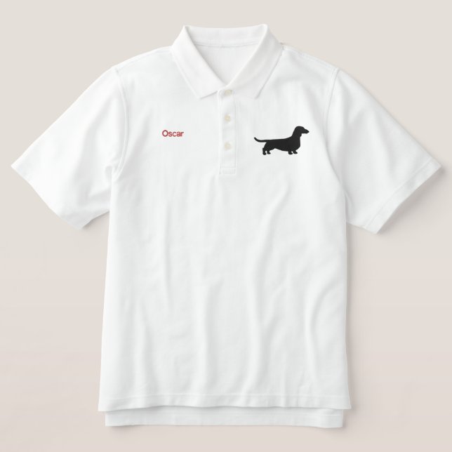 Dackel Silhouette Dackel Hund Dackel Dachshund (Design Vorderseite)
