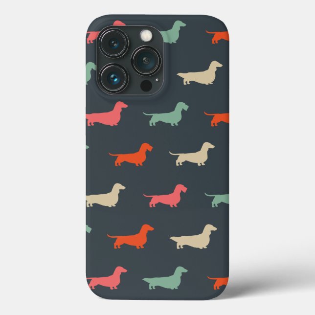 Dackel Silhouetten Dackel Hund Lover Case-Mate iPhone Hülle (Rückseite)