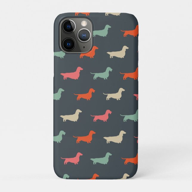Dackel Silhouetten Dackel Hund Lover Case-Mate iPhone Hülle (Rückseite)