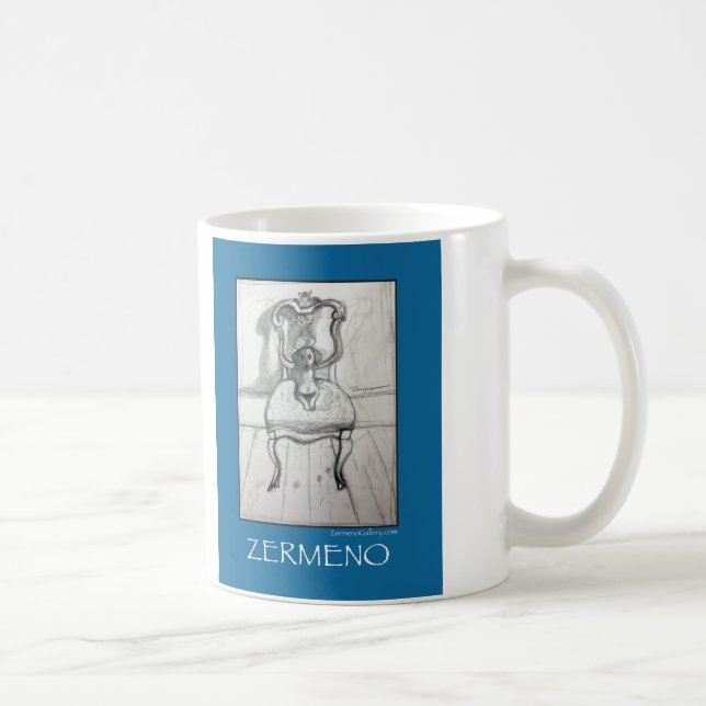 Dackel-Skizze durch Zermeno Kaffeetasse (Rechts)