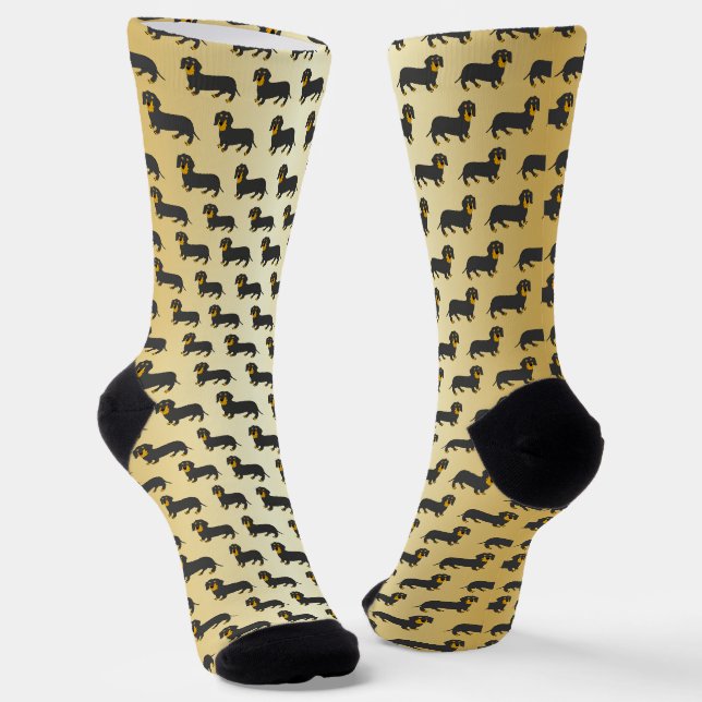 Dackel Socken (Gewinkelt)